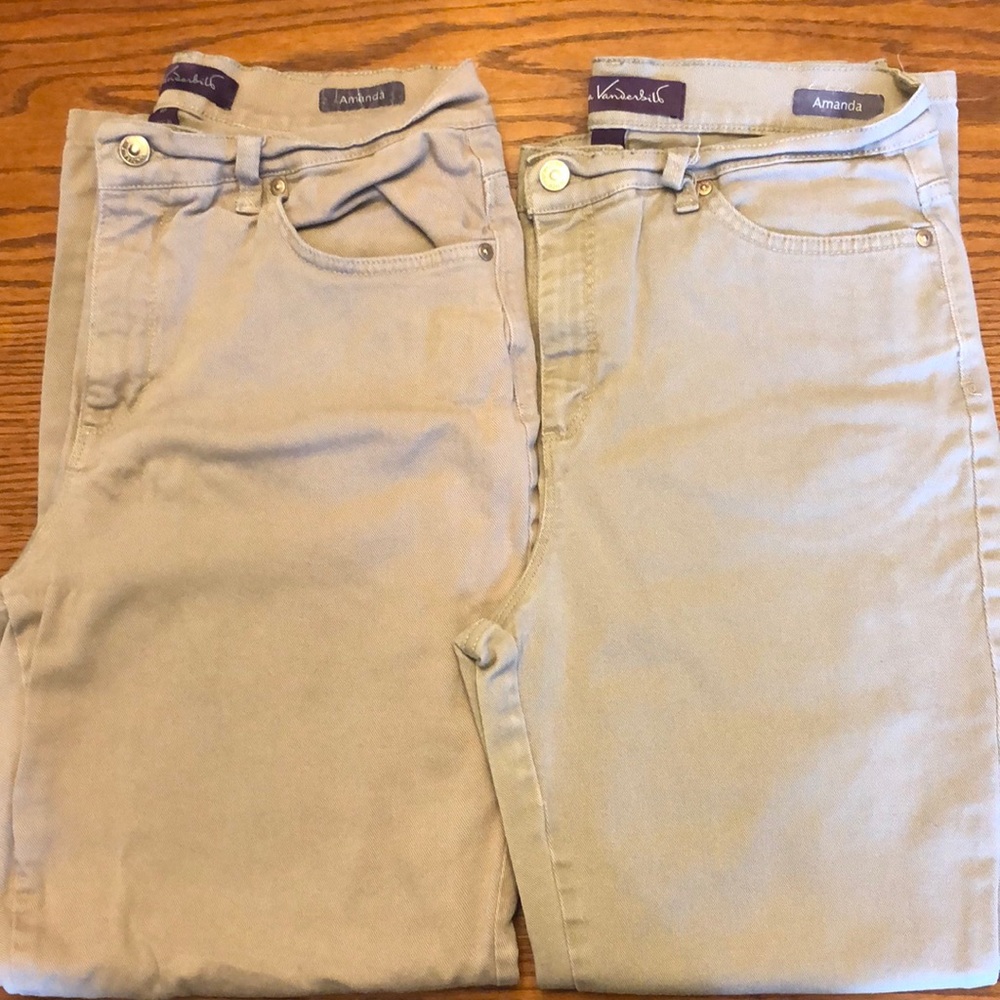 Gloria Vanderbilt Kaki Pants (Bundle of 2)